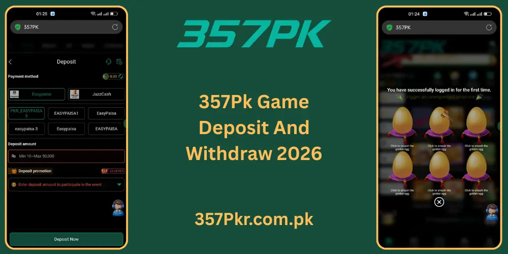 357PK Game Deposit And Withdraw