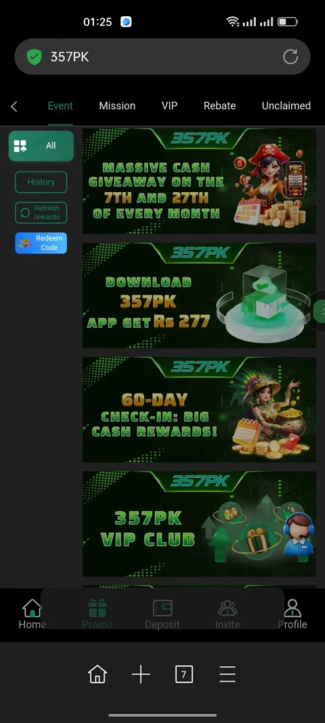 357PK Game Refer System