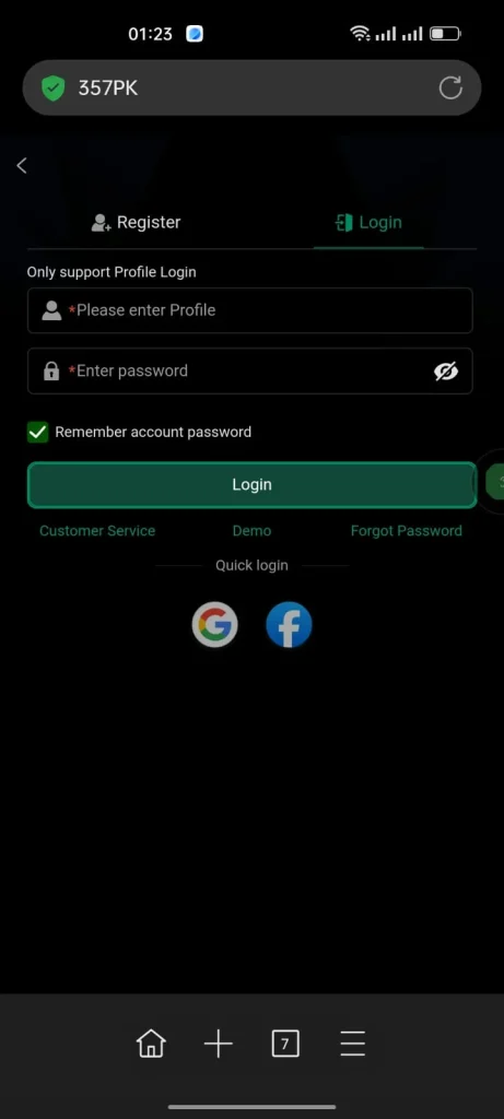357PK Login